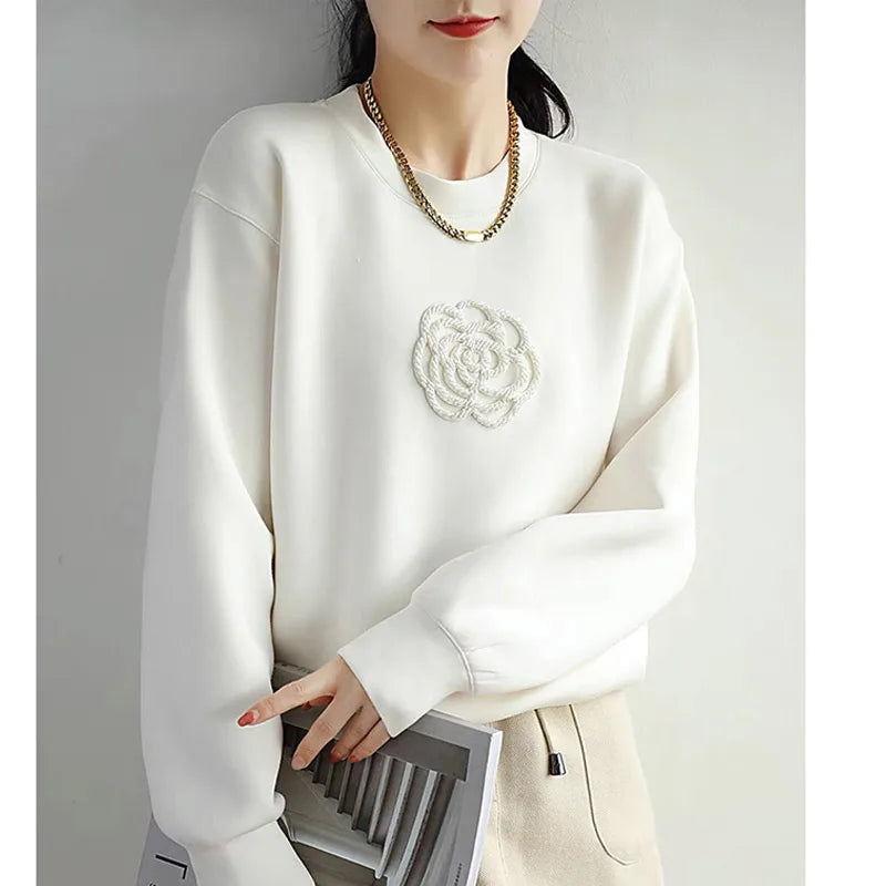 Meredith - Cozy Floral Sweater