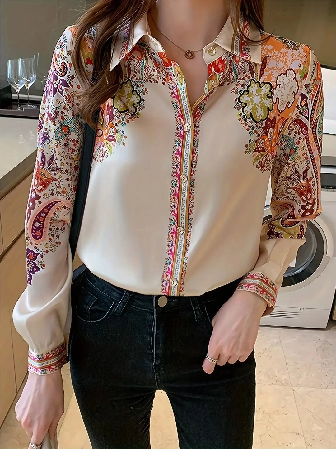 Rhiannon - Polished Print Blouse