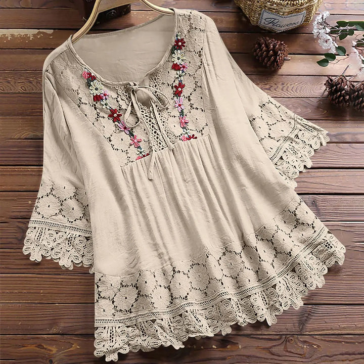 Priscilla - Elegant Lace Blouse
