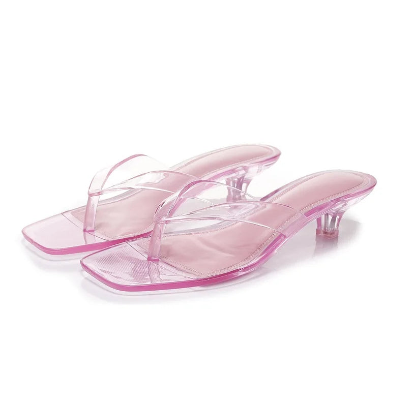Brooke - Sleek Transparent Sandals
