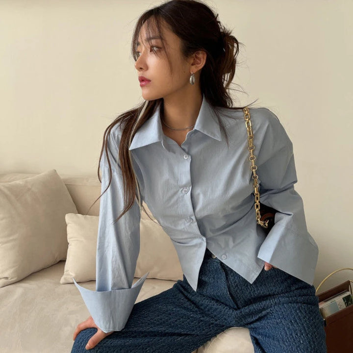 Gemma - Sleek Satin Blouse