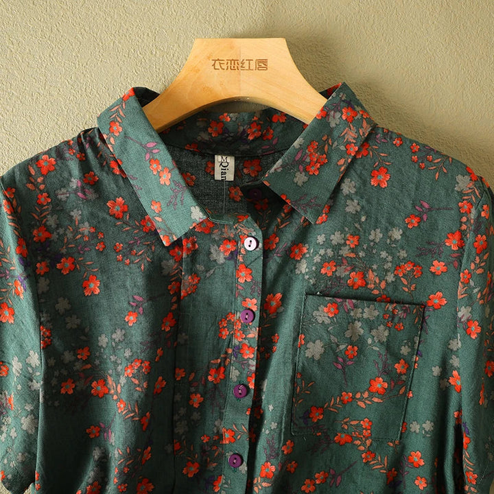 Talia - Breezy Floral Blouse