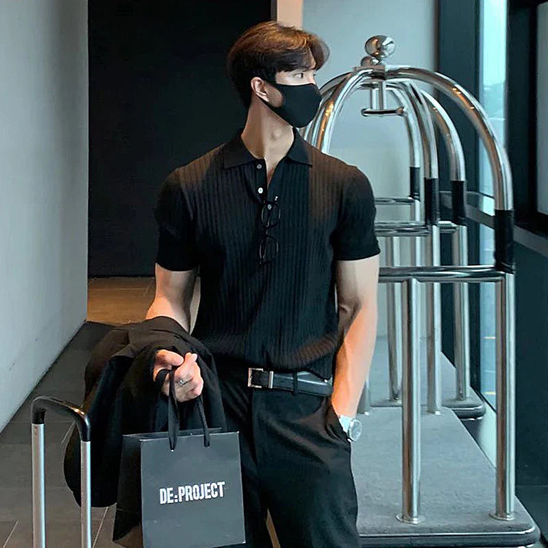 Ivan - Sleek Ribbed Polo