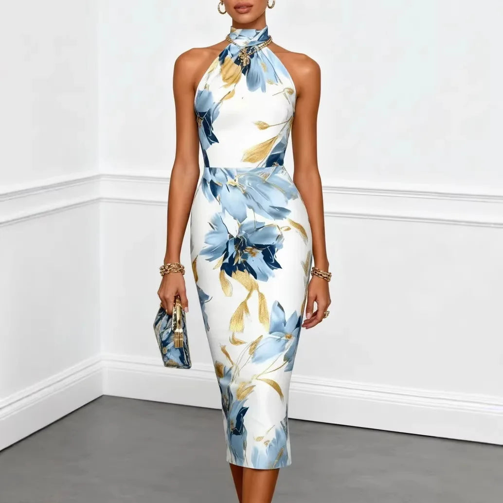 Denise - Silky Floral Dress