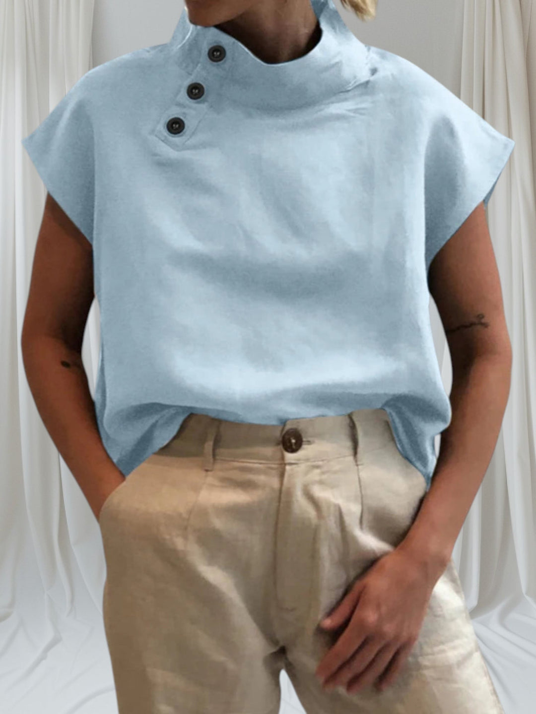 Nina - Soft Linen Blouse