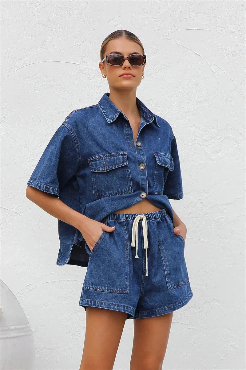 Piper - Comfy Denim Set