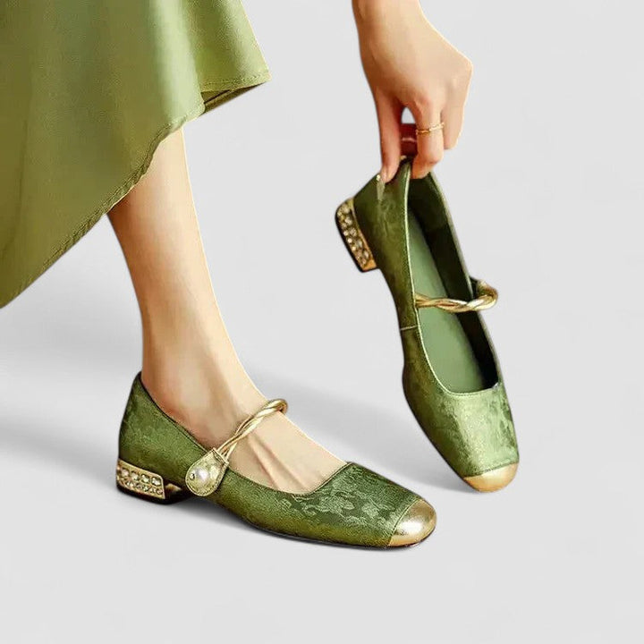 Olivia - Elegant Low-Heeled Flats