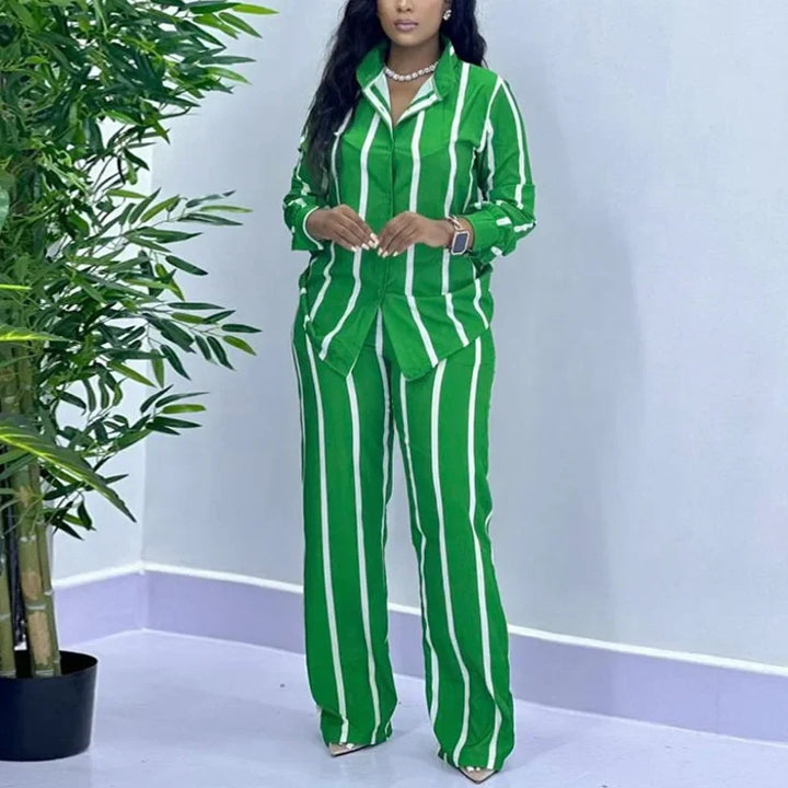 Lauren - Elegant Striped Set