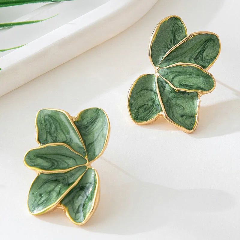 Maisie - Glossy Floral Earrings