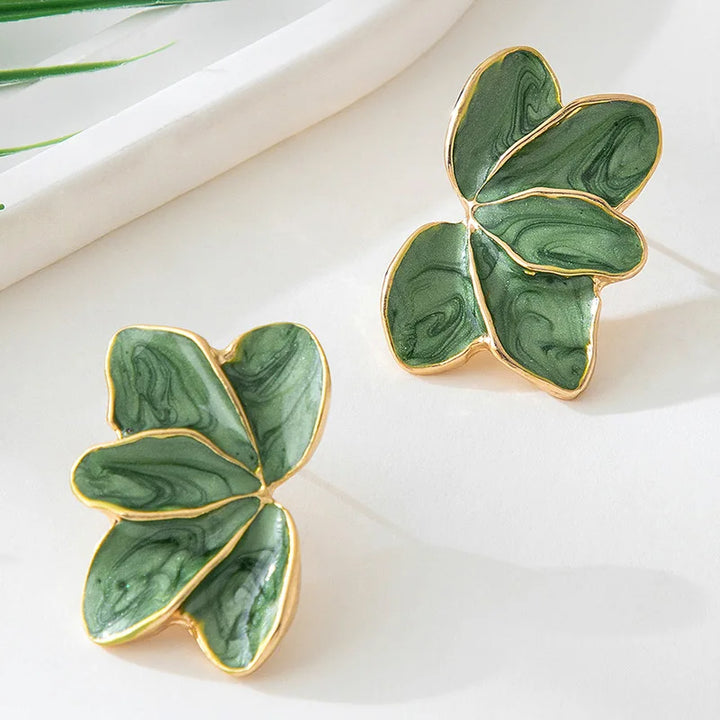 Maisie - Glossy Floral Earrings