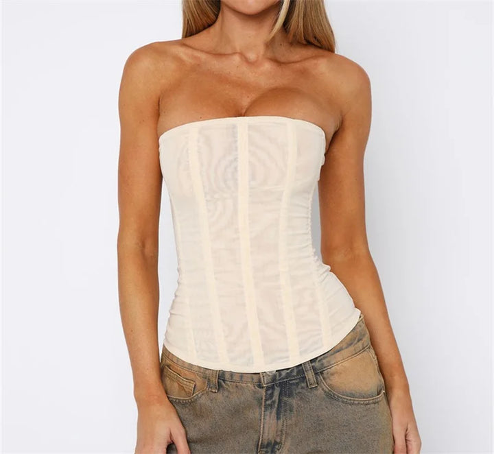Deborah - Sleek Satin Blouse