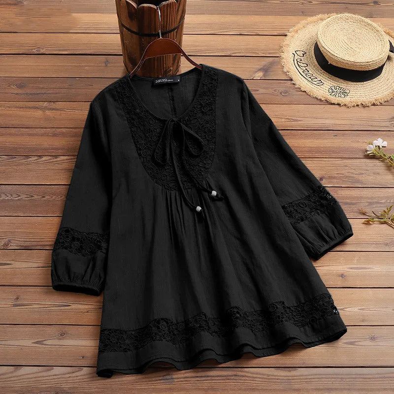 Delaney - Airy Lace Blouse