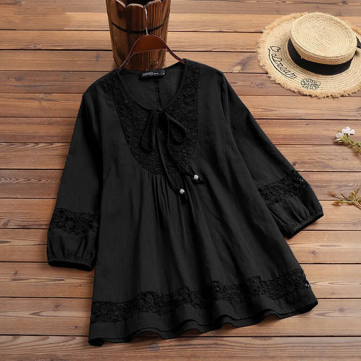 Delaney - Airy Lace Blouse