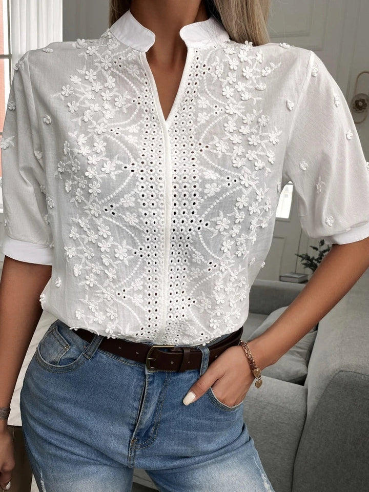 Ivy - Elegant Cotton Blouse