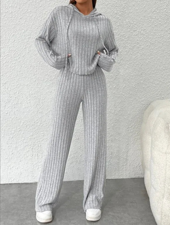 Quinn - Cozy Knit Hoodie Set