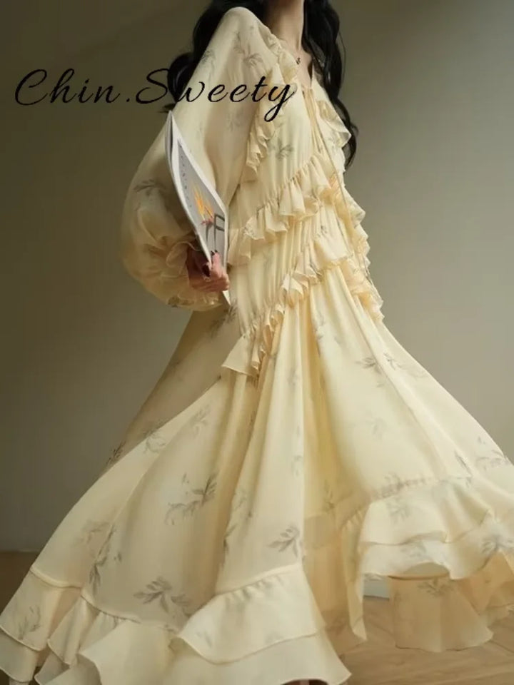 Delilah - Airy Ruffled Dress