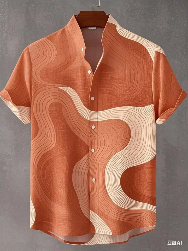 Nevin - Airy Abstract Shirt