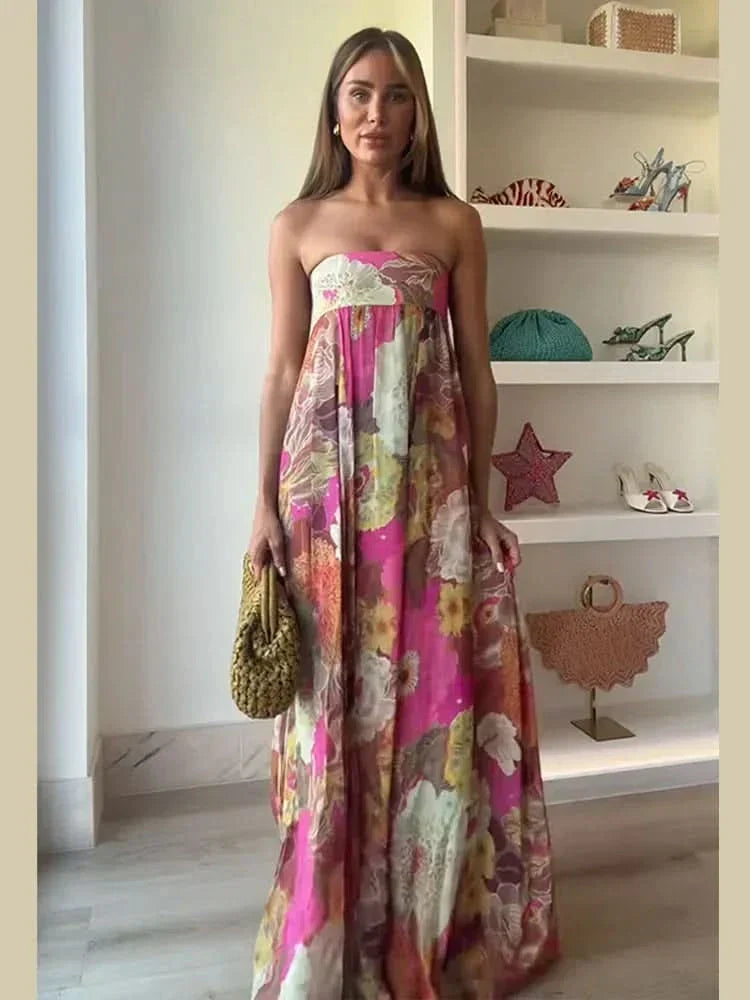 Zaneta - Airy Floral Maxi Dress