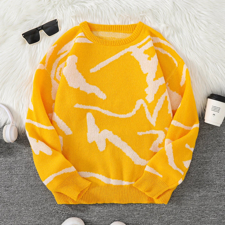 Clinton - Cozy Abstract Sweater