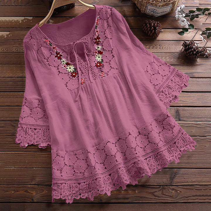 Priscilla - Elegant Lace Blouse