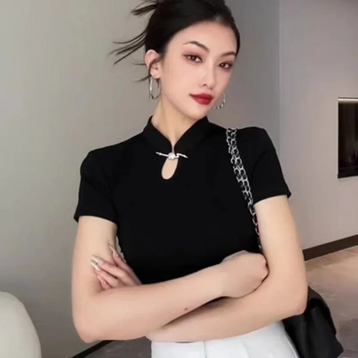 Xena - Sleek Silk Blouse