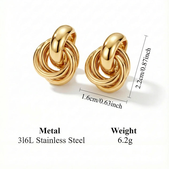 Xandra - Glossy Sculptural Hoops