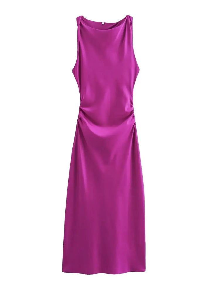 Thea - Silky Satin Dress