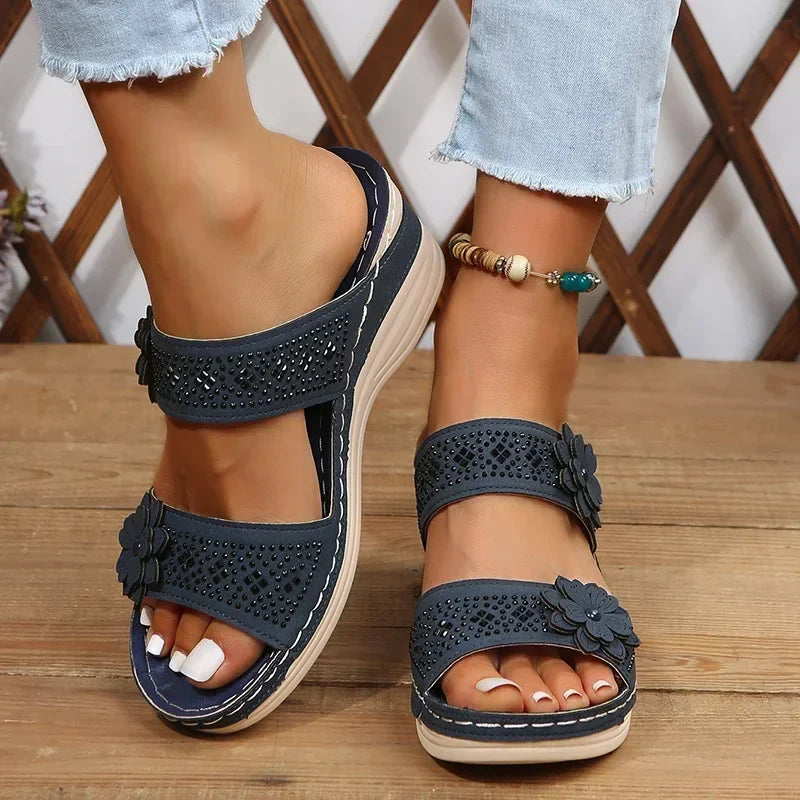 Gina - Cozy Wedge Sandal