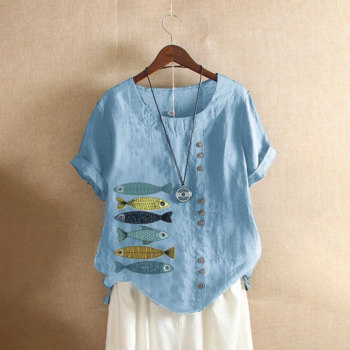 Naomi - Soft Linen Blouse