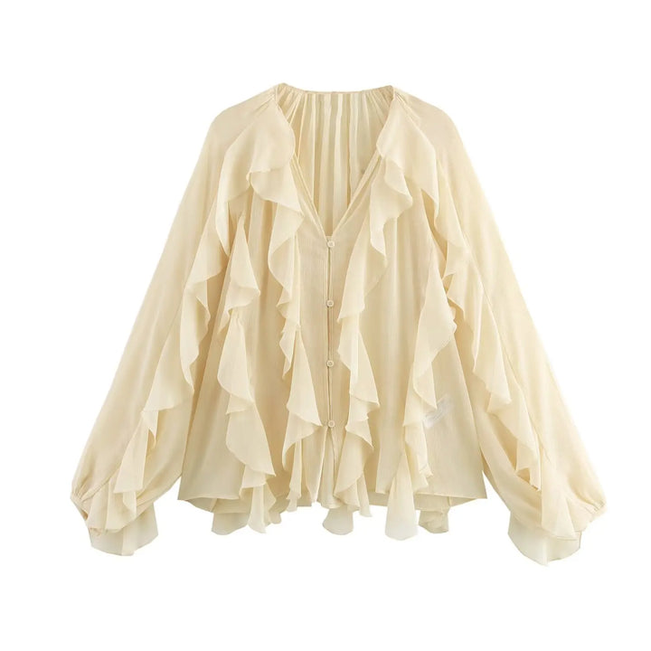 Emily - Airy Ruffle Blouse
