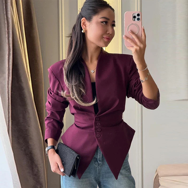 Nicole - Elegant Structured Blouse