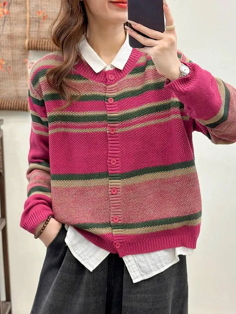 Meredith - Cozy Striped Sweater