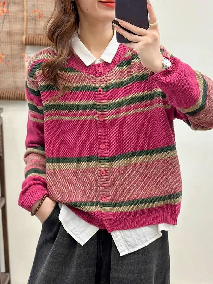 Meredith - Cozy Striped Sweater
