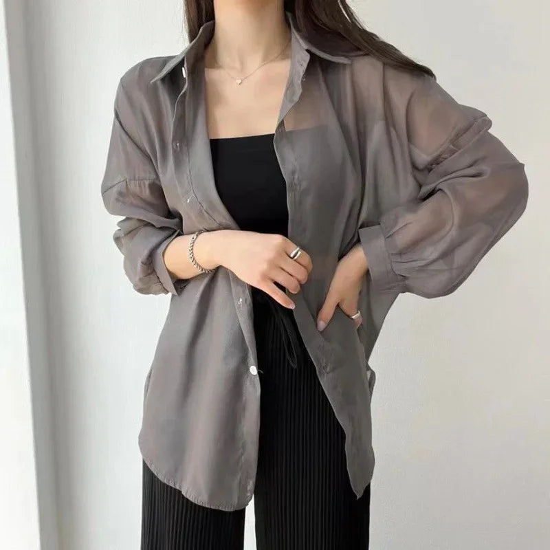 Estelle - Breezy Sheer Blouse