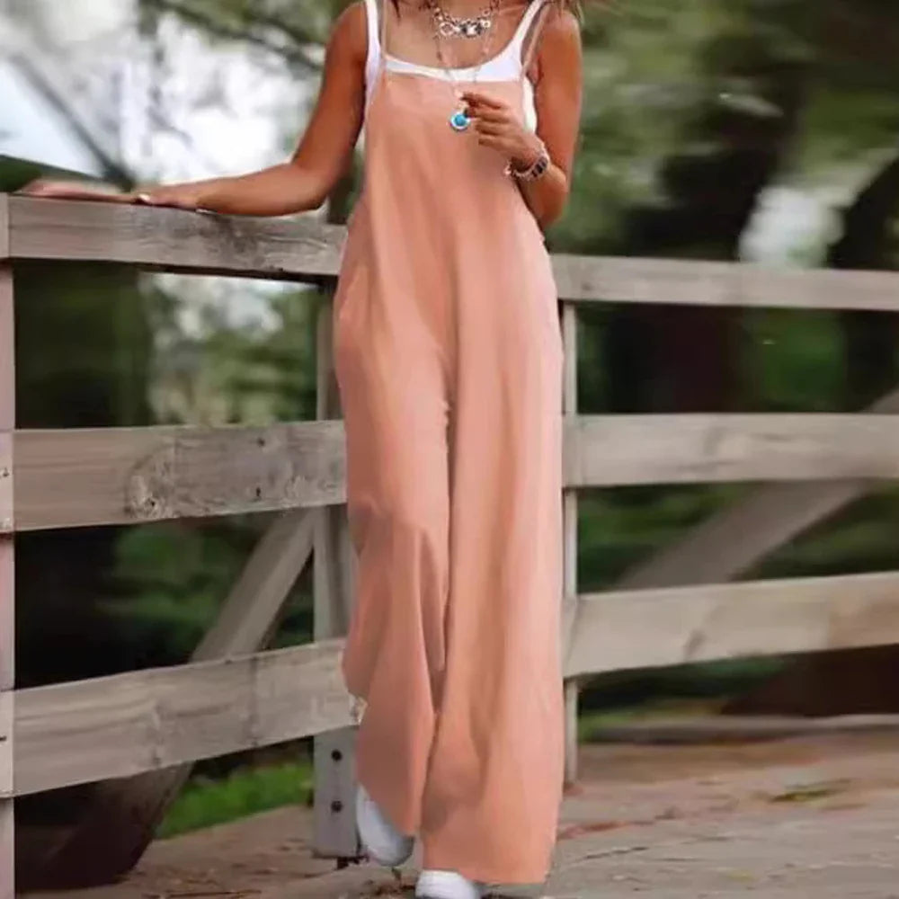 Tiffany - Breezy Fabric Jumpsuit