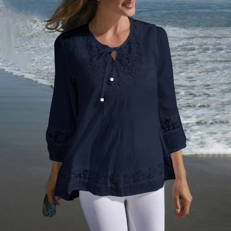 Delaney - Airy Lace Blouse