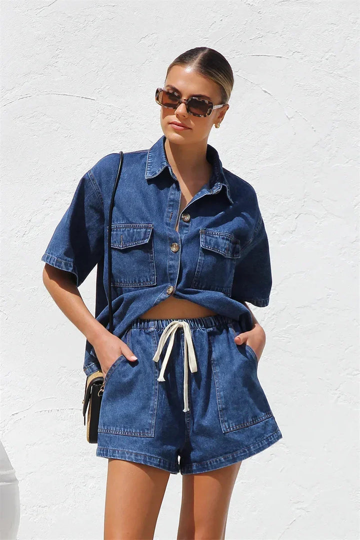 Piper - Comfy Denim Set