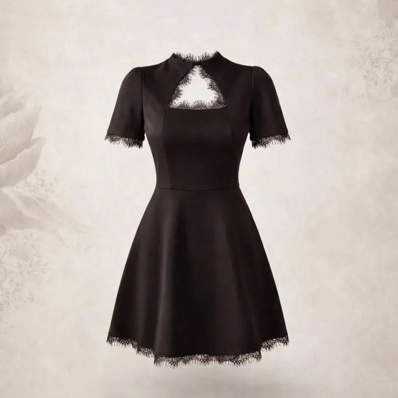 Talia - Sleek Lace Mini Dress