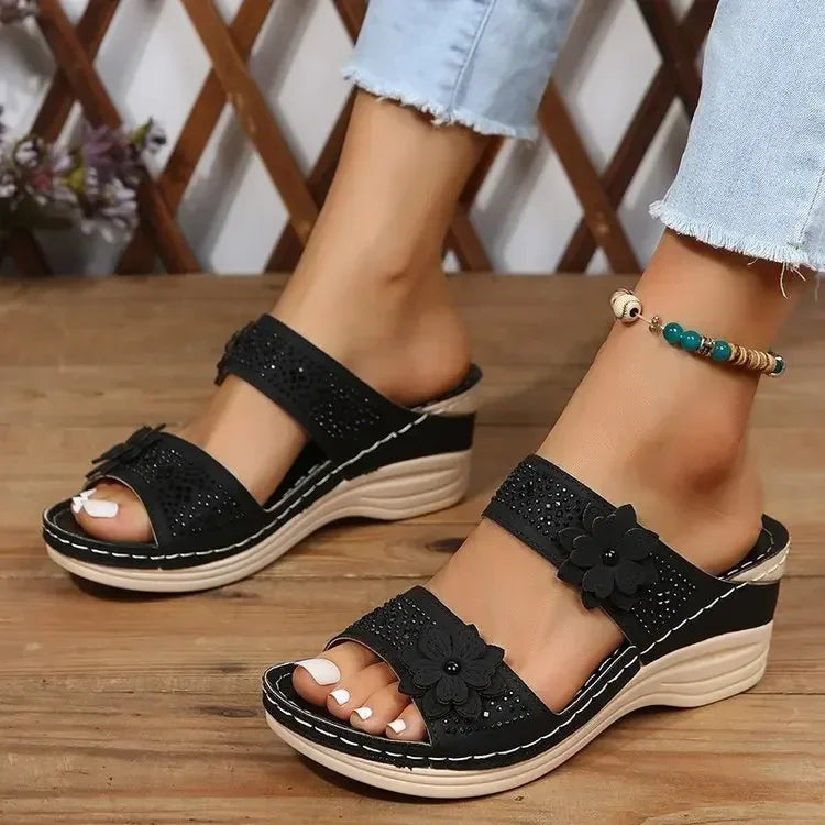 Gina - Cozy Wedge Sandal