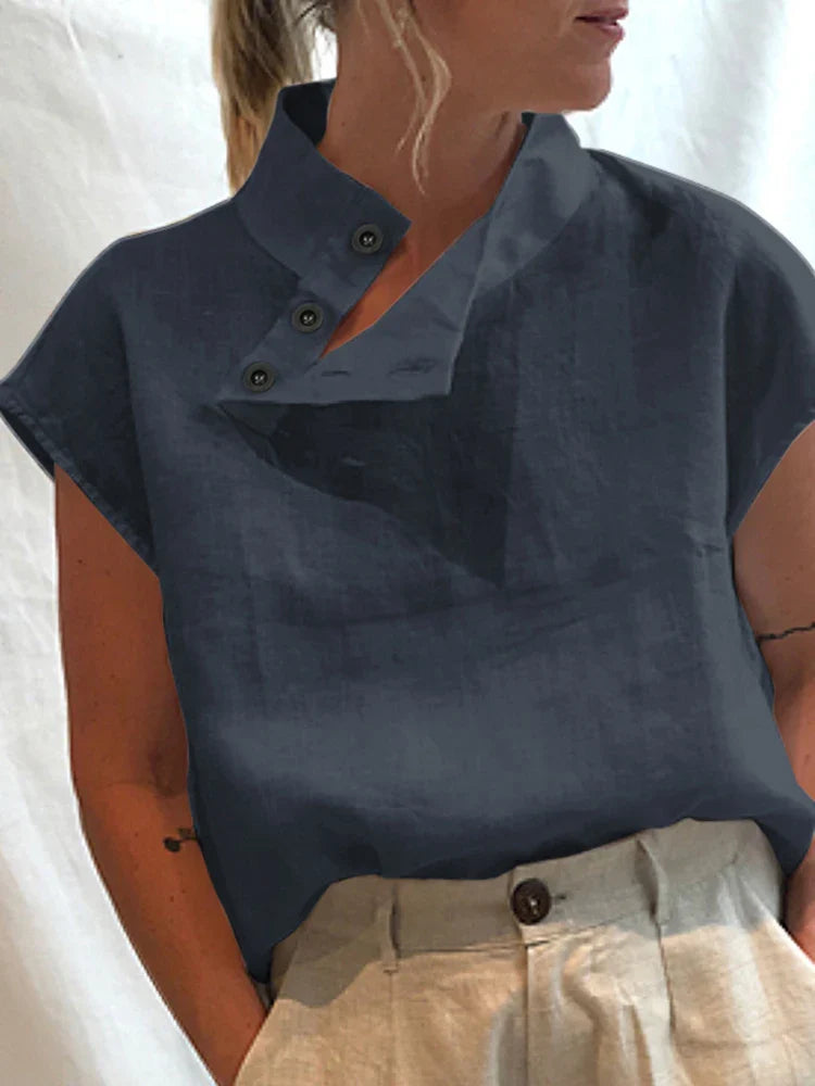 Nina - Soft Linen Blouse