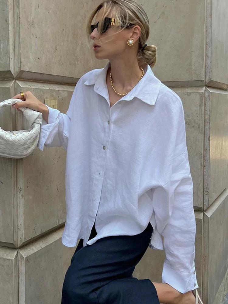 Aria - Relaxed Linen Blouse