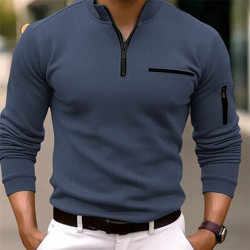 Bram - Sleek Ribbed Polo
