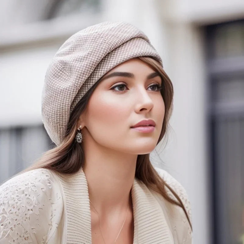 Polly - Chic Checked Beret