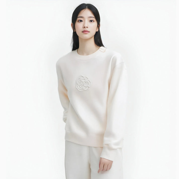 Meredith - Cozy Floral Sweater