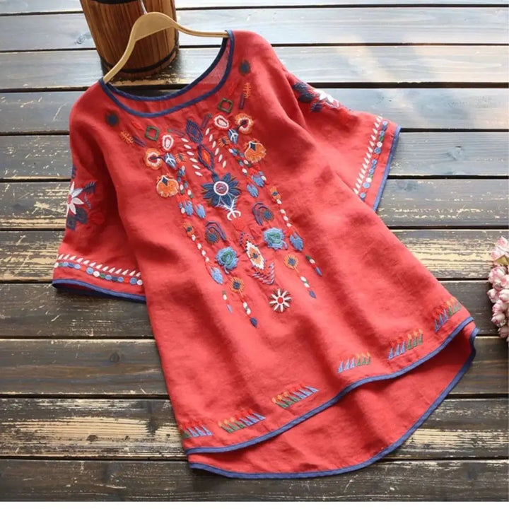Kayla - Soft Embroidered Blouse