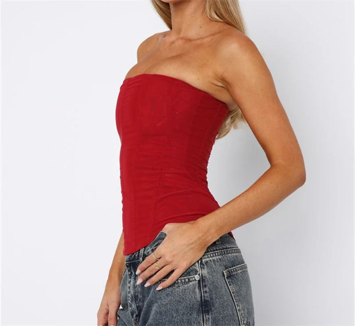 Deborah - Sleek Satin Blouse