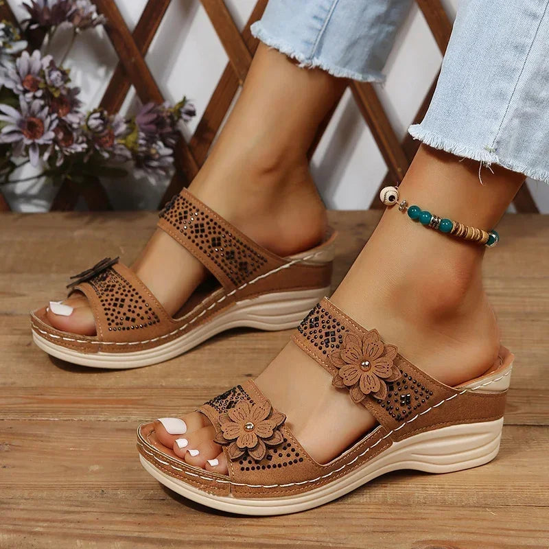 Gina - Cozy Wedge Sandal