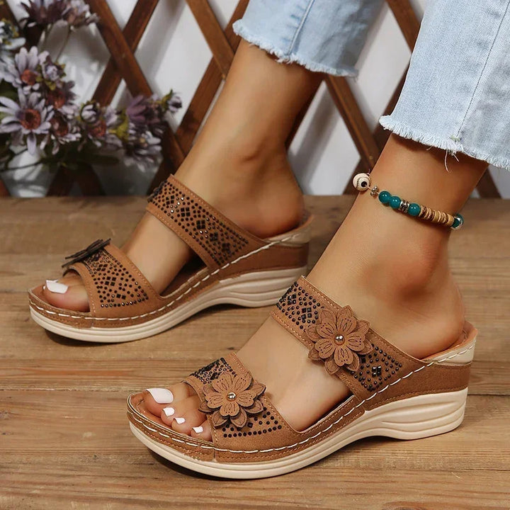 Gina - Cozy Wedge Sandal