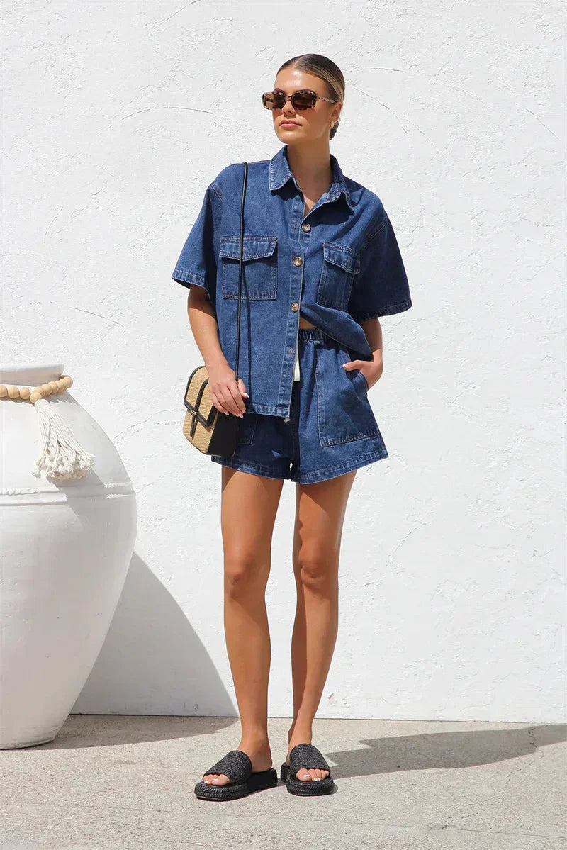 Octavia - Relaxed Denim Set