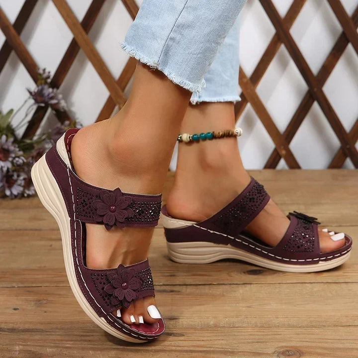 Gina - Cozy Wedge Sandal